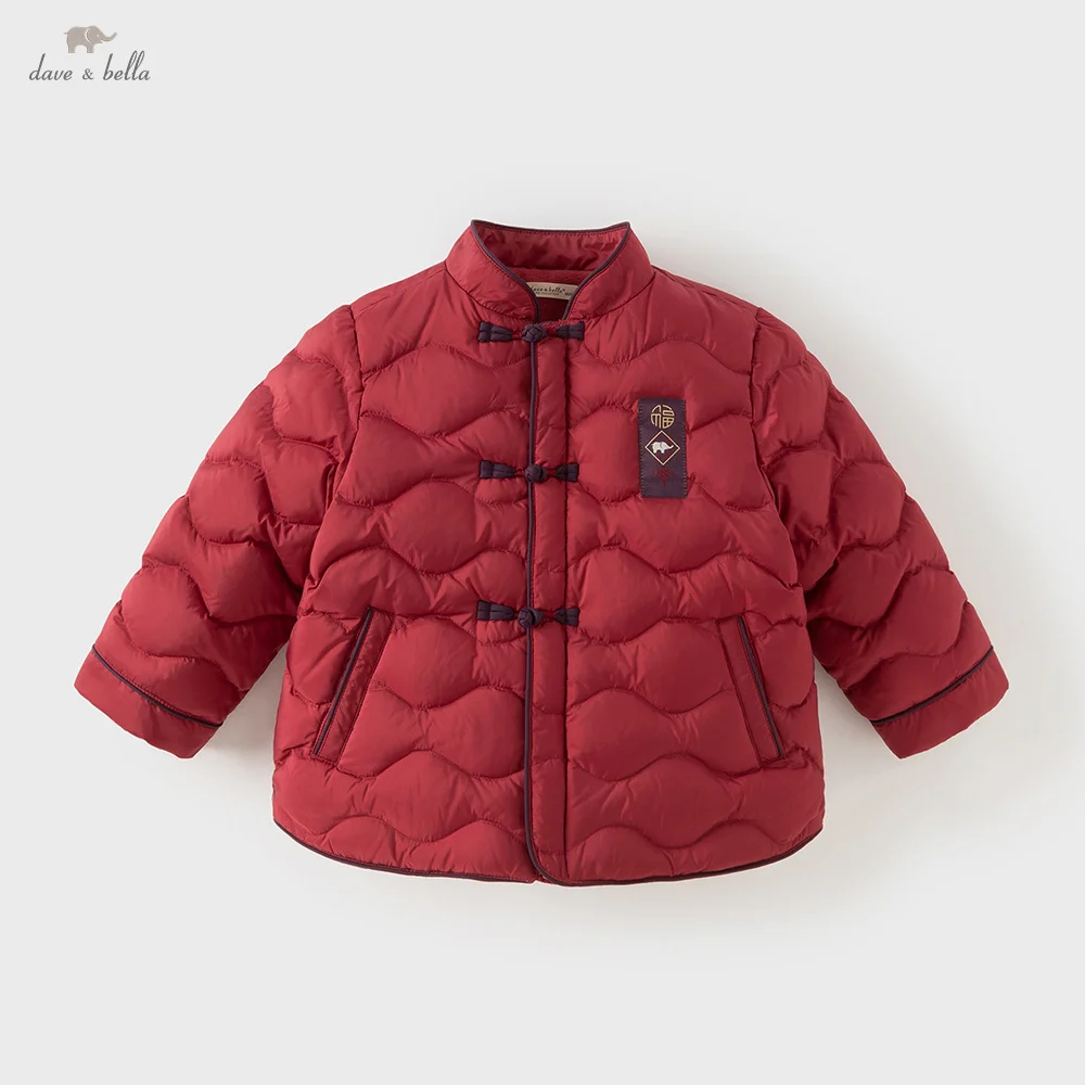

Dave Bella Boys Down Jacket Winter Autumn Children Plush Warm Coat Baby White Duck Down Top Red Outerwear Kids Clothes DB4254260