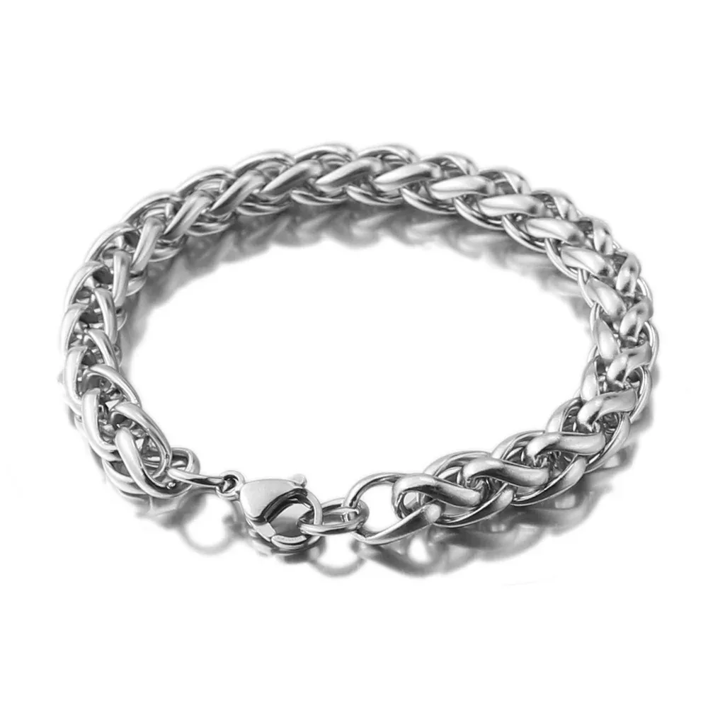 1Pcs Stainless Steel Keel Chain Bracelet Bully Hip Hop Street Style Unisex Length 23cm