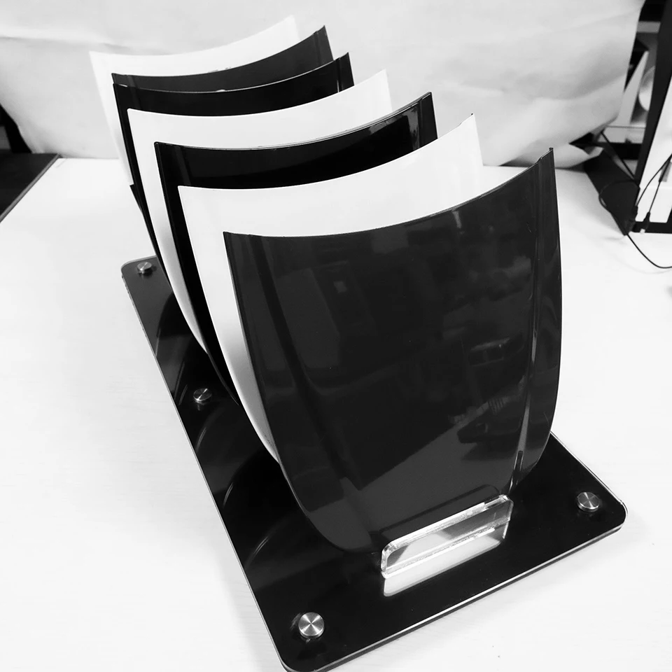 

PPF & Ceramic Coating Demo Kit,Paint Protection Film Test Panel Set with Display Holder & 7Pcs Mini Hoods for Auto DetailingJGZB