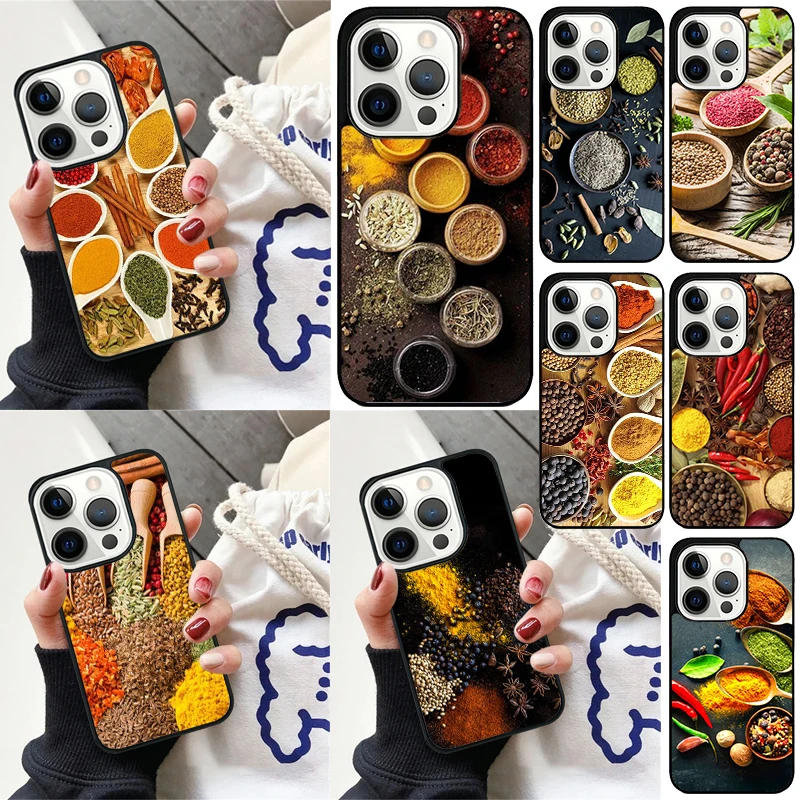 Cooking Chef Spicesasoning Cover per telefono per iPhone 16 15 14 Plus X XR XS per apple 16 11 12 13 mini Pro Max coque