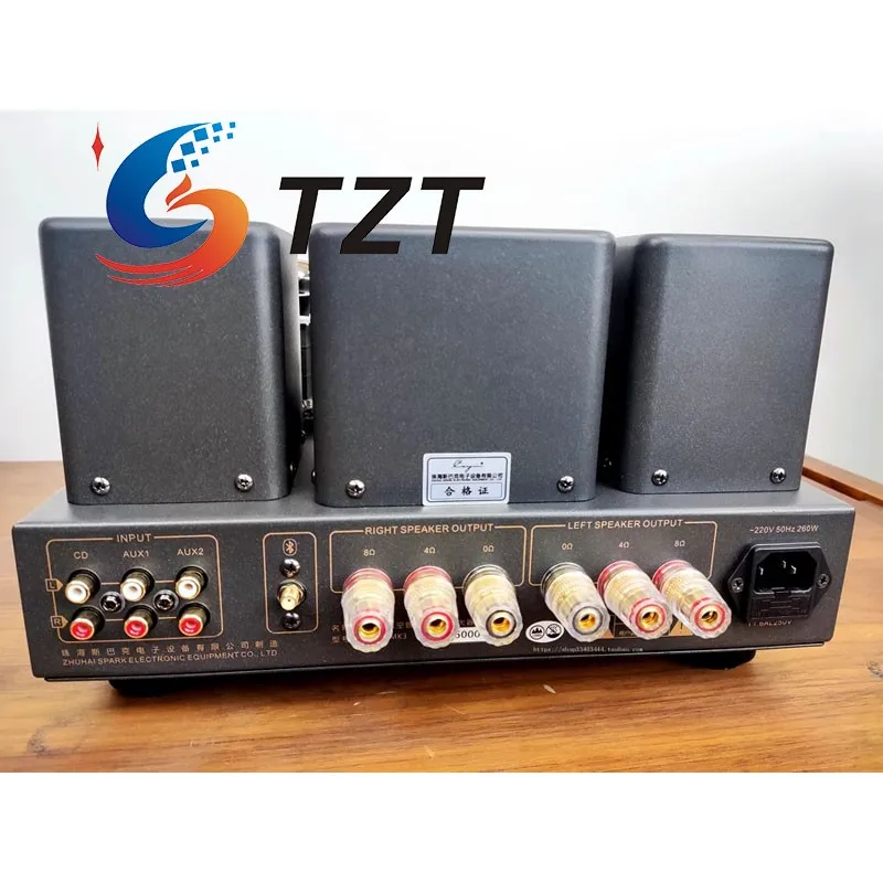 TZT MT-35 MK3 Amplificatore di potenza valvolare elettronico HiFi 36W + 36W 4xEL34 Amplificatore valvolare con VU Meter con/senza Bluetooth5.1