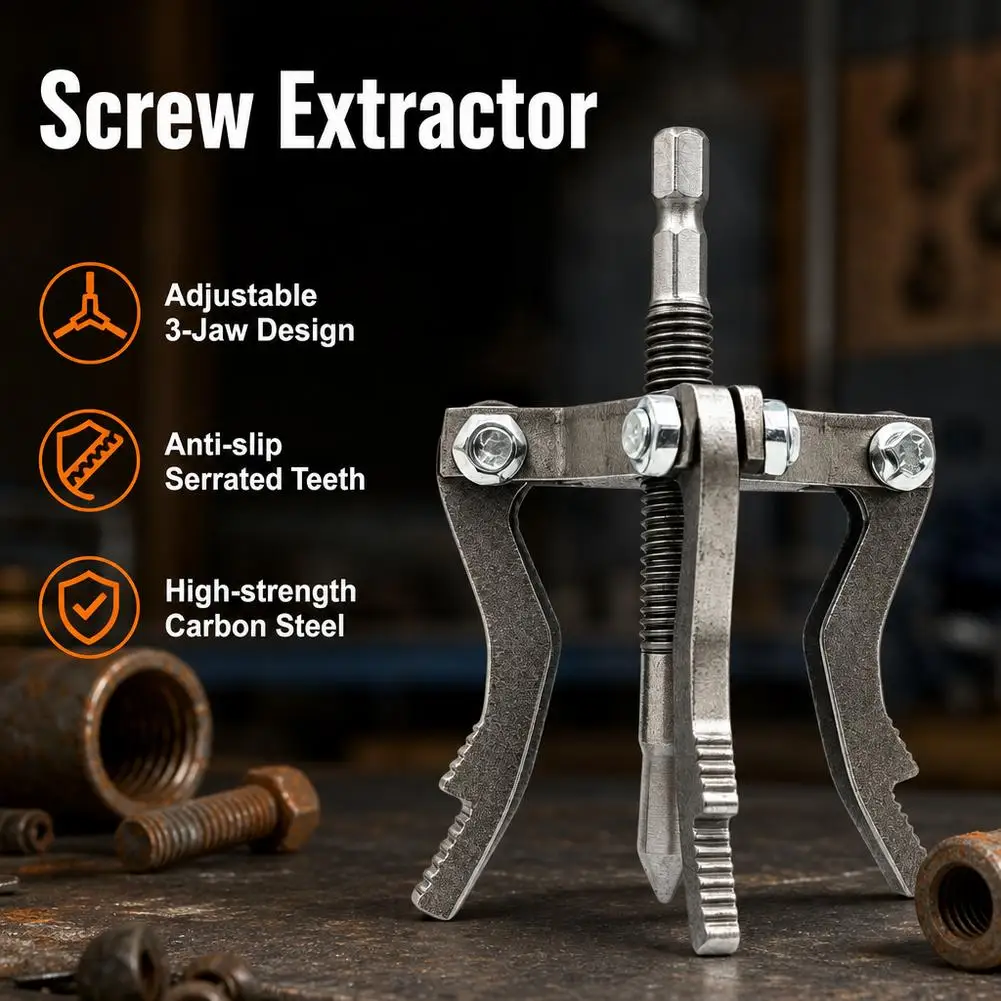 3 Jaw Gear Puller For Cutting Pipes Emover Tool Multifunctional Bearing Flywheel Removal Kit Accessories