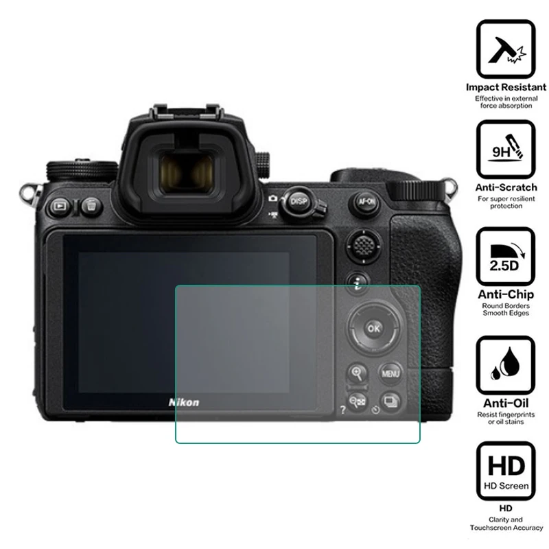 Hard Glass Protective Film For Nikon Z6 II/III Z6II Z6III Z62 Z63 Z 6/6II/6III Camera Display Screen Protector Cover Accessories