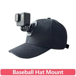 Baseball Cap Hat Holder Mount Bracket for GoPro Hero 12 11 10 9 8 7 6 5 DJI Osmo Action Akaso SJCAM Action Camera Accessories