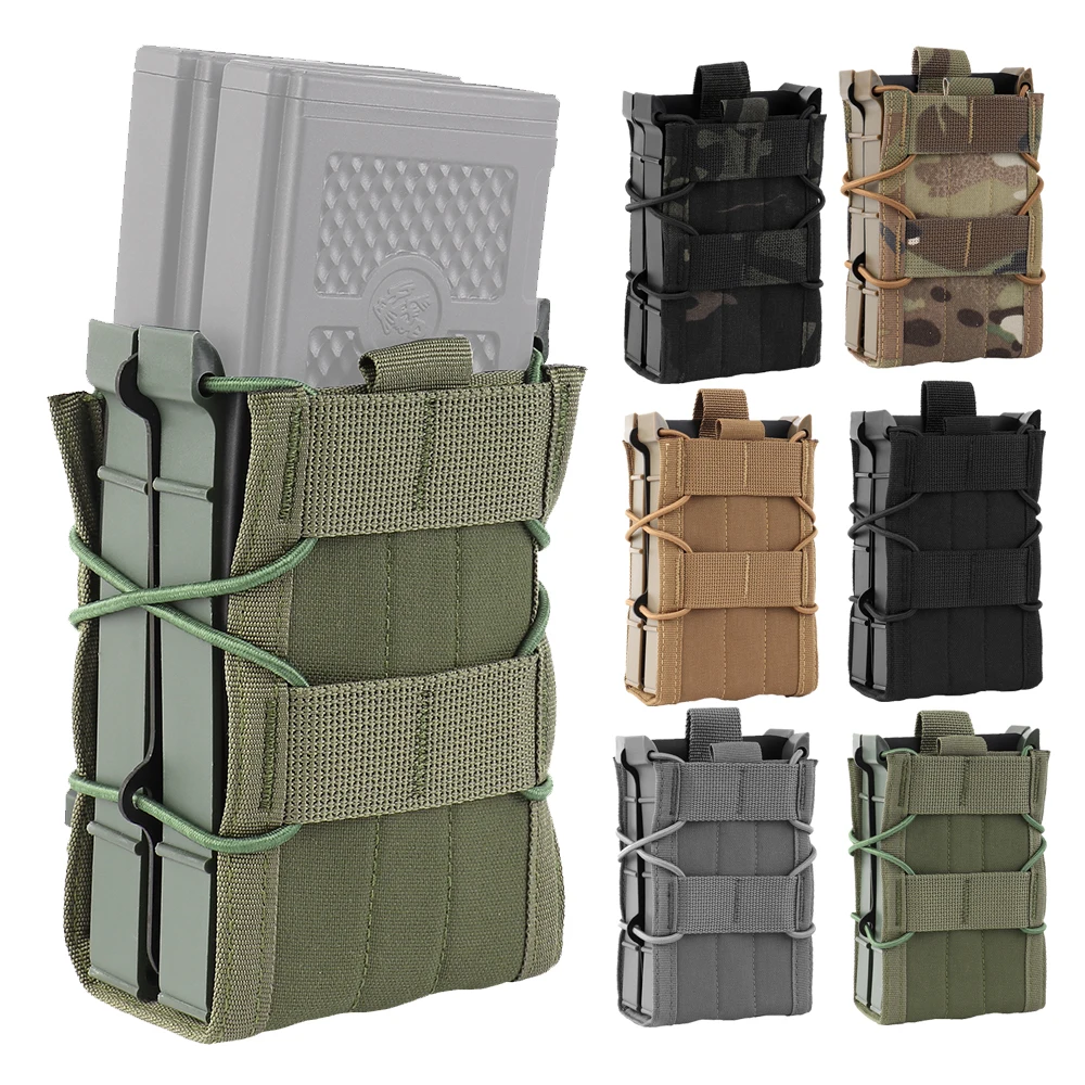 

Tactical Rifle M4 M16 Mag Pouch Molle Single Double Magazine Pouch Holder Paintball Shooting Hunting shooting Mag Bags Holster