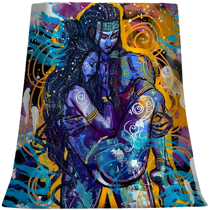 Twin Flame Love Soul Mate Holding His Wife's Man Flannel By Ho Me Lili Suitable For All Seasons