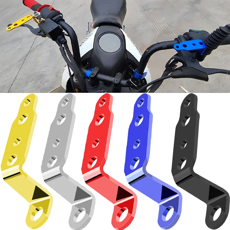 

Moto Rearview Mirror Modified Headlight Bracket High Quality Universal LED Spotlight Extension Brackets Modification Accessories