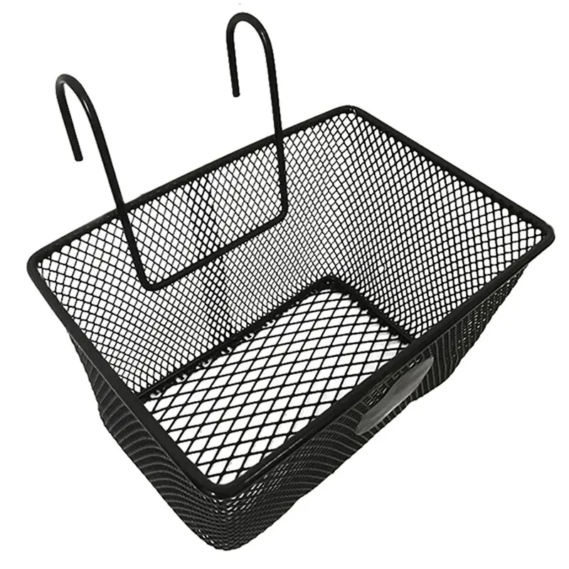 

A79E-E-Велосипедный передний руль, металлическая велосипедная корзина, вместительная корзина для хранения, корзины для покупок, задняя стойка для улицы