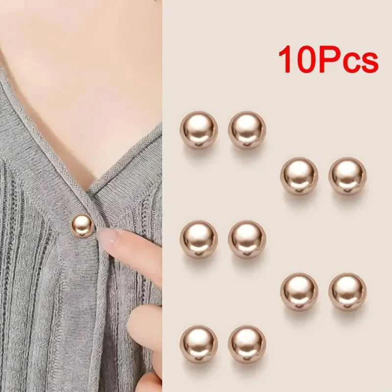 10 stks Parel Knop Pins, DIY Decoratieve Veiligheidsknop Covers Voor Schoenen, Hoeden, Tassen, Sjaals, Kraag Naald Gesp Vaste Pin Broche