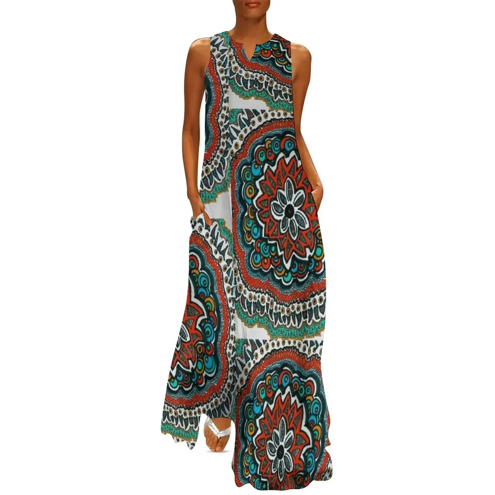 

Red Sun Doodle Long Dress prom dresses summer outfits for women 2025 dresses korean style dresses for special events Dress