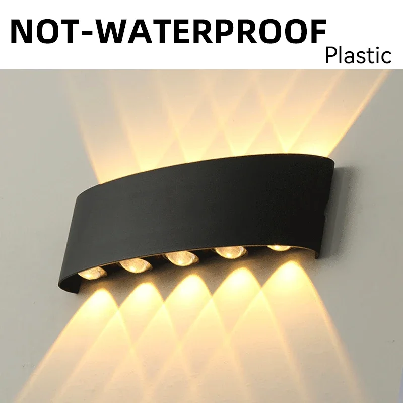 110 فولت 220 فولت وحدة إضاءة LED جداريّة ضوء مصابيح داخلية IP65 مقاوم للماء الحمام في الهواء الطلق غرفة نوم حديقة غرفة نوم الديكور مصابيح الحائط lamvillage