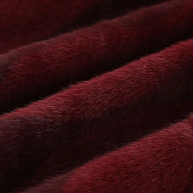 Plus Fluwelen Gewatteerde Imitatie Nertsen Fluwelen Jas Vrouwen Winter Nieuwe Moeder Bont Jas Middelbare Leeftijd Ouderen Uitloper Mode Dames tops