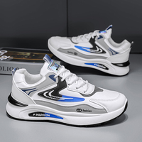 Mens Casual Leather Sneakers Outdoor Comfortable Non-slip Flat Hiking Shoes Fashion Men Versatile Tennis Shoes Zapatillas Hombre