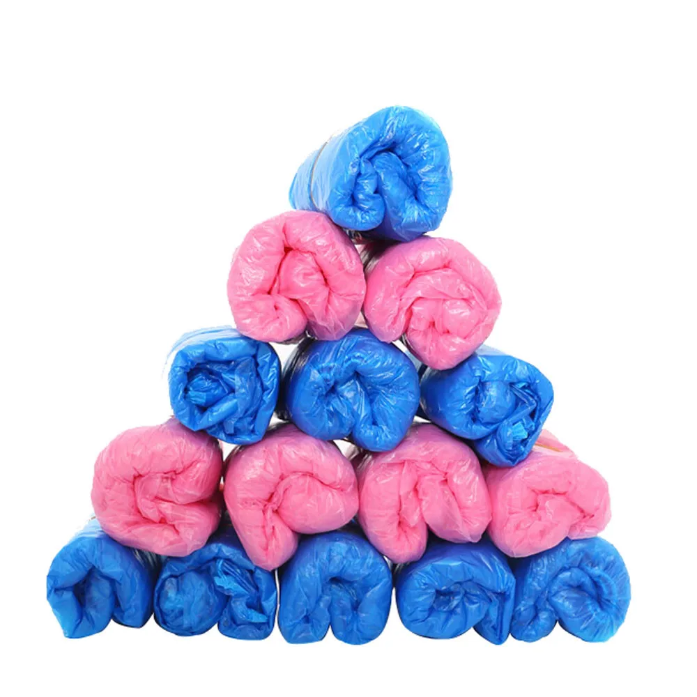 100 PCS Plastic Disposable Shoe Covers Cleaning Overshoes Outdoor Rainy Day Carpet Cleaning Shoe Cover Waterproof Covers