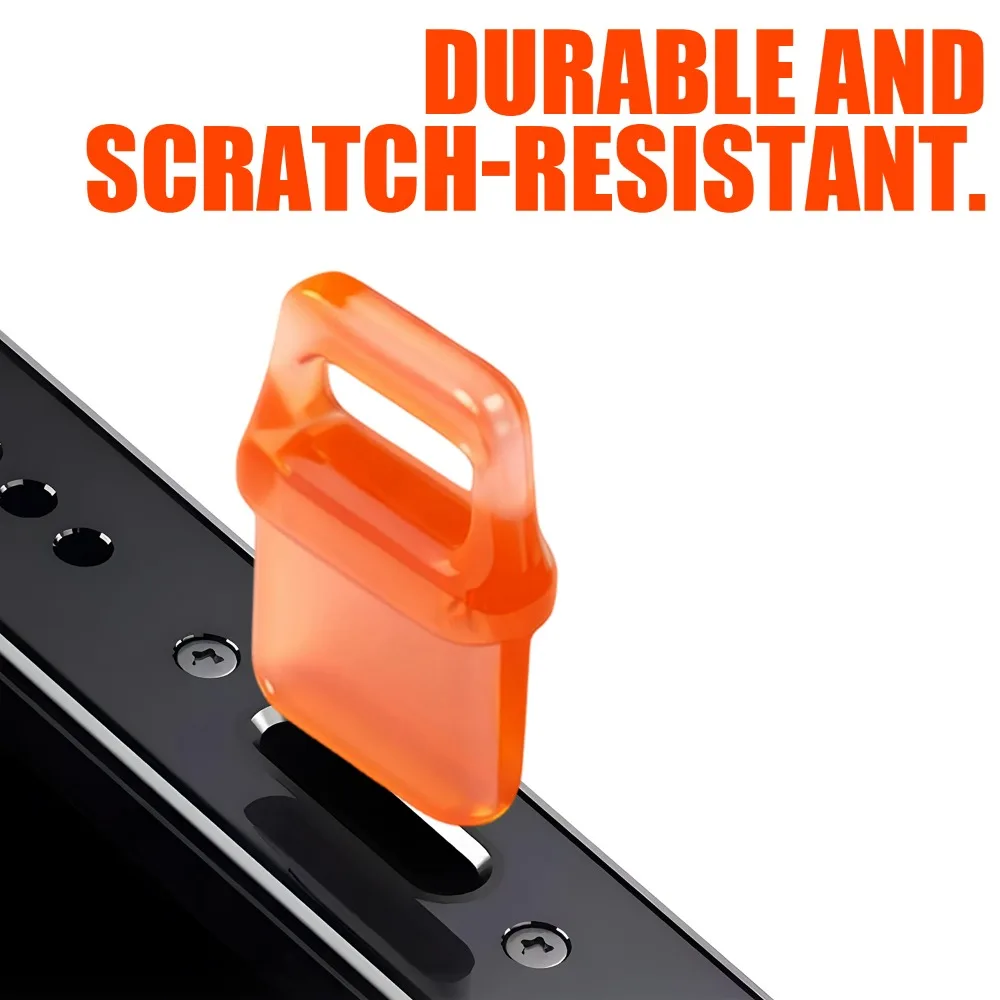 سيليكون DIY قبعات USB C شحن ميناء حماة مكافحة الغبار نوع C الغبار المقابس مع فرشاة تنظيف آيفون 17 سامسونج هواوي #5