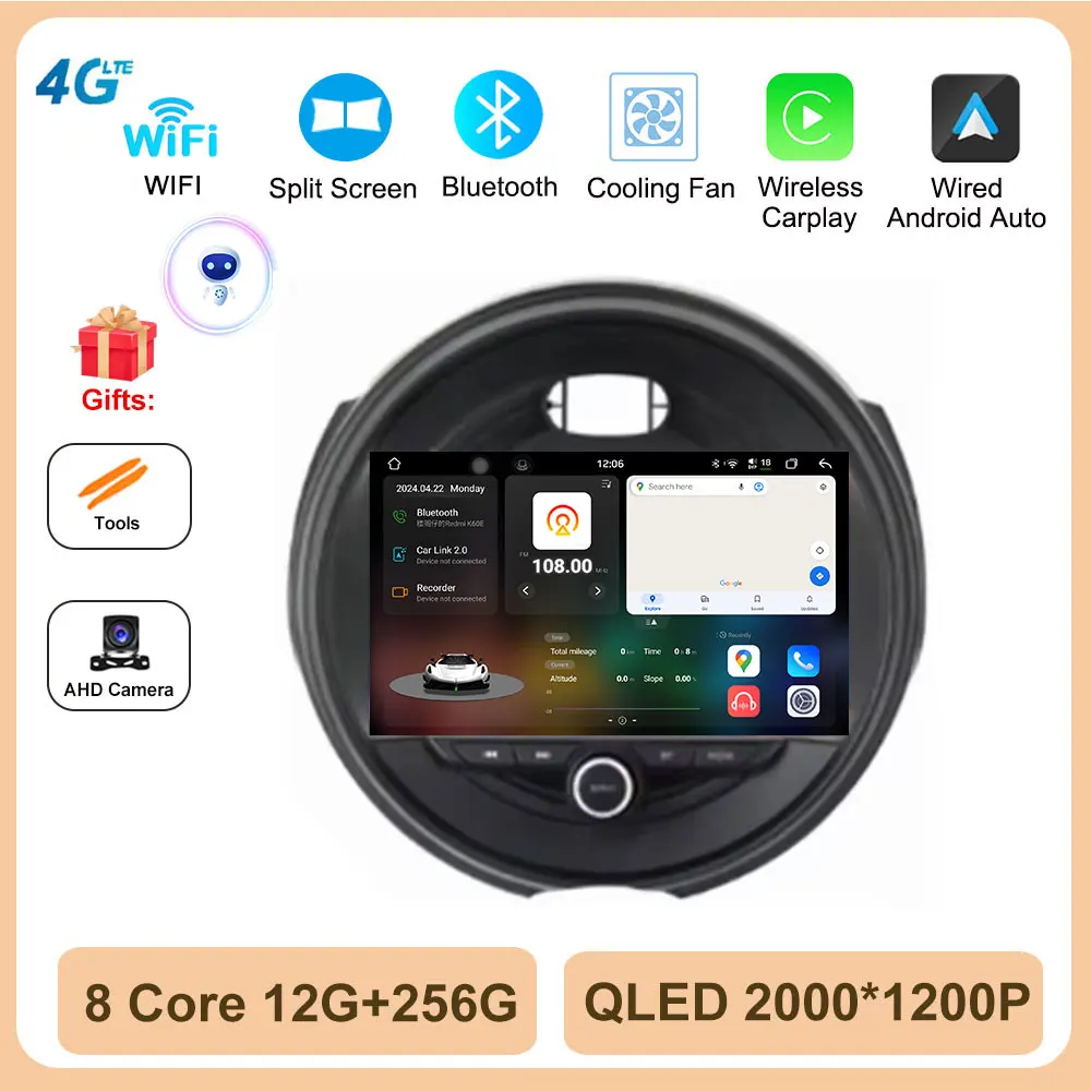 Android 16 Autoradio Stereo Voor BMW MINI Cooper F54 F55 F56 F60 2015-2019 Carplay Auto Radio Multimedia speler 4G WIFI