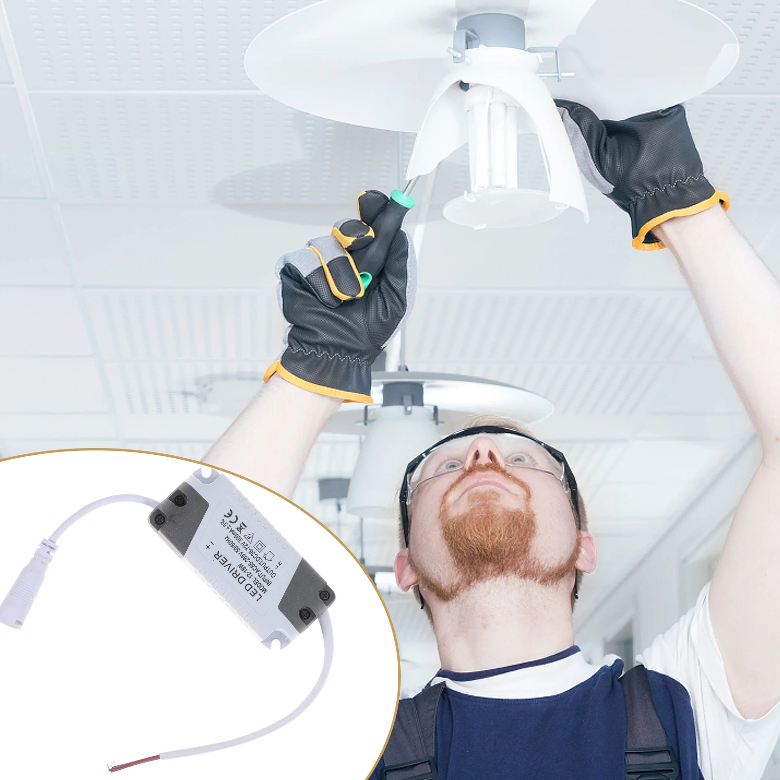 

LED Switching Power Supply 12-18W 36V-63V Isolation Protection for LED Strip Light Driver Outdoor Indoor Lighting