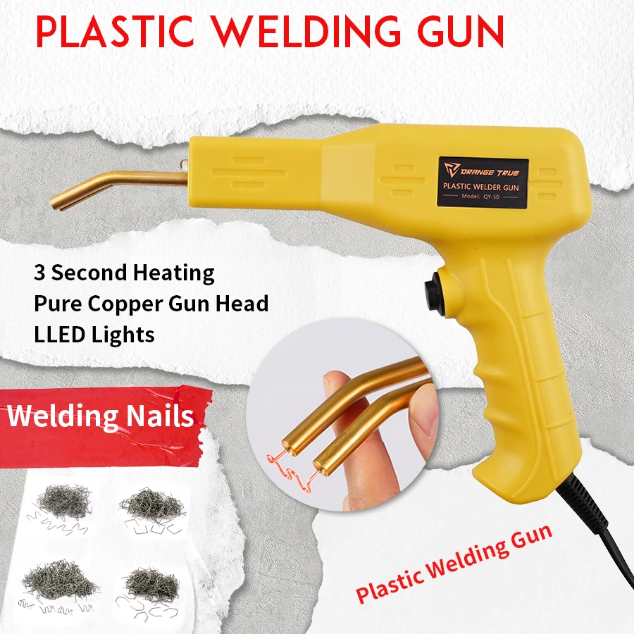 Plastic Welder Welding Machine Car Bumper Soldering Gun 4 Types Staples for Bumper/Kayak/Plastic Product Repairs