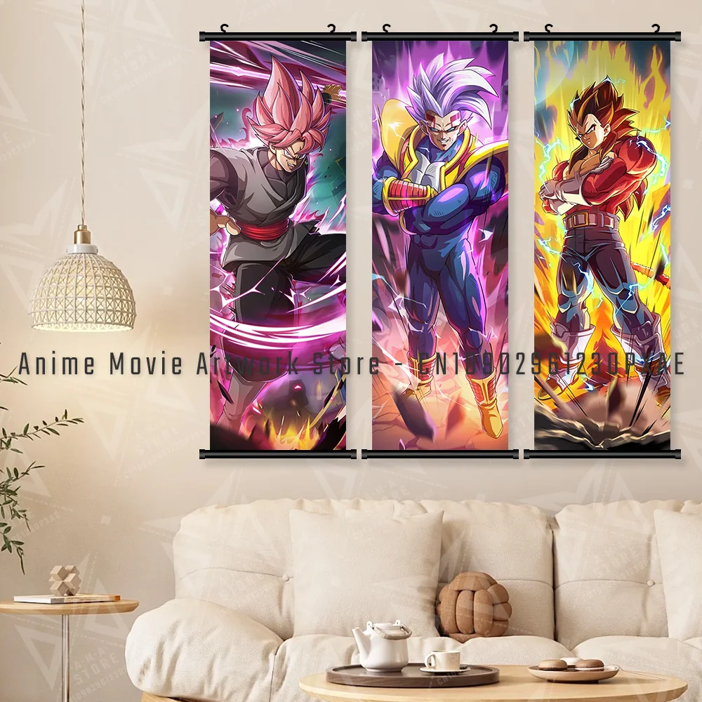 لعبة دراغون بول اللوحة أنيمي جدار الفن HD مطبوعة المشارك سوبر سايان Gogeta قماش ديكور المنزل مخطوطات صورة لغرفة المعيشة