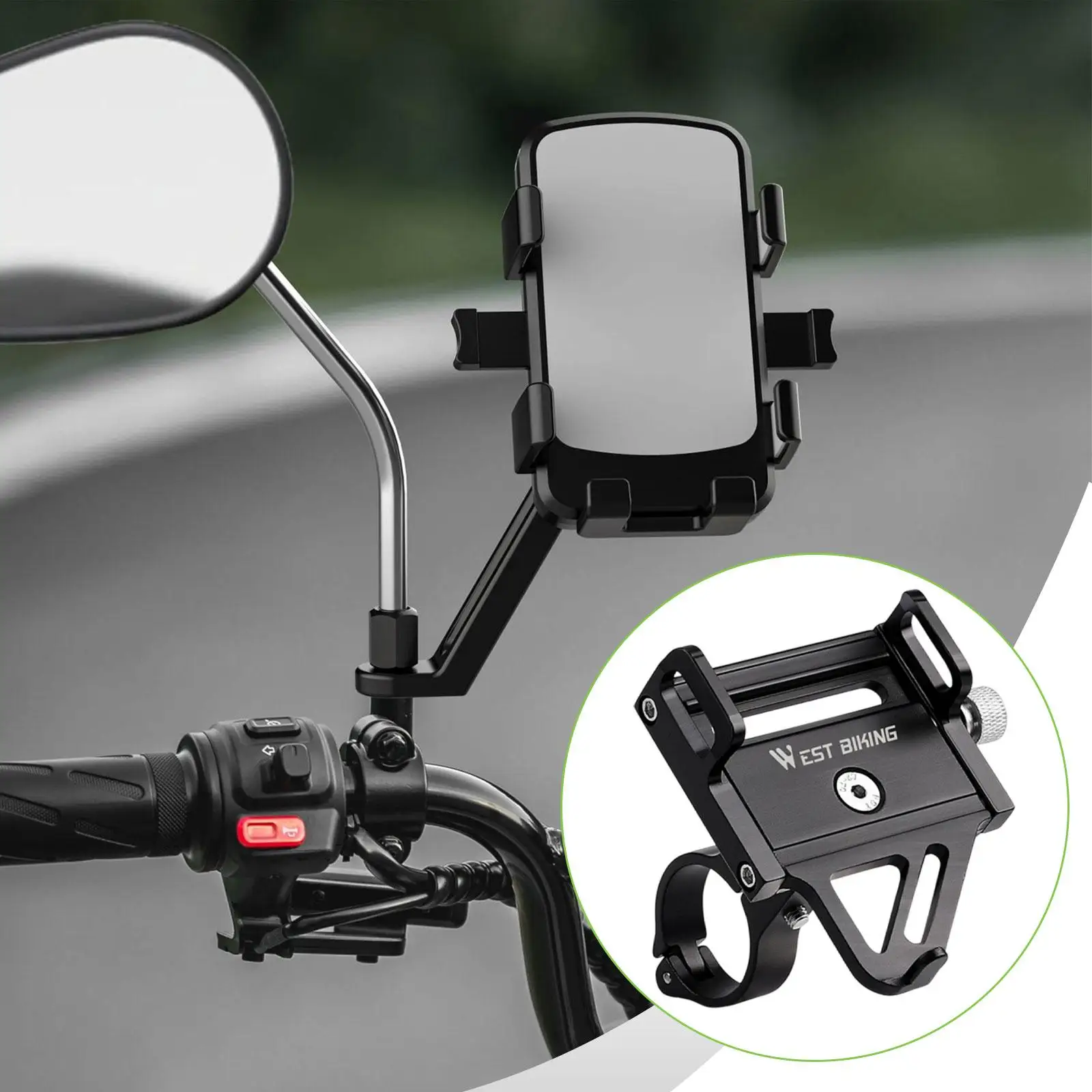 

Крепление для телефона на велосипеде Держатель для телефона на руль Простая установка Крепление для велосипеда Опорный зажим для езды на велосипеде на открытом воздухе Шоссейные велосипеды