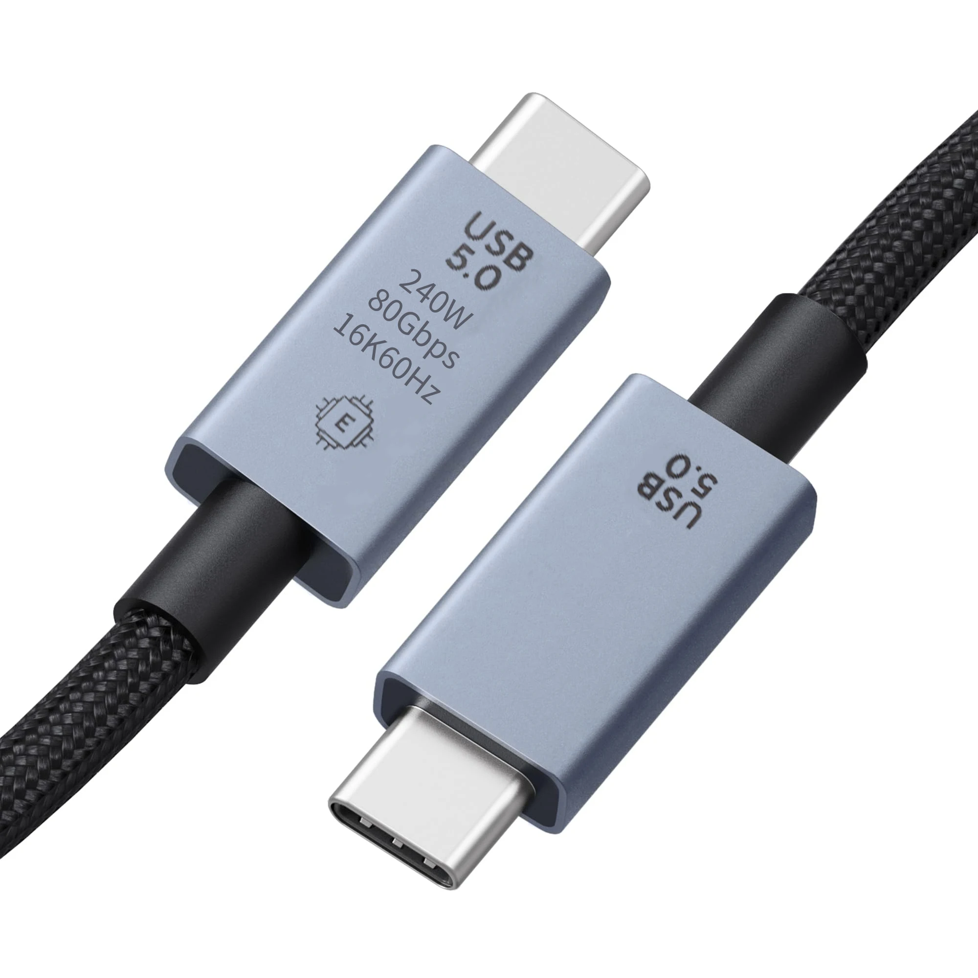 

80Gbps USB C to C USB4 V2.0 Cable Compatible with Thunderbolt5/4/3 Support 8K@60Hz PD3.1 240W Charger Cord for Mobile Phone SSD