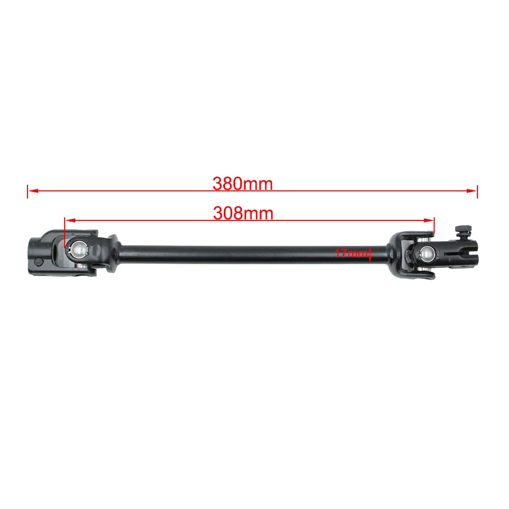 30T/14mm Power Steering Column Shaft Rack Knuckle U Joint Assembly For DIY 168F Go Kart 110cc 125cc 150cc Quad ATV