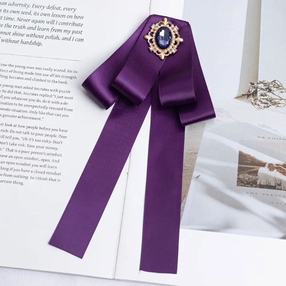 Nueva aleación pajarita accesorios de joyería decoración del cuello pajarita cinta broche Rhinestone cristal pajarita para ropa JK