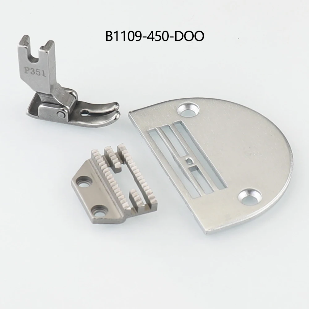 Throat PlateB1109-041-FOO Feed Dog B1609-041-FOO For Computer Flat Single Needle Lockstitch  Sewing Machine