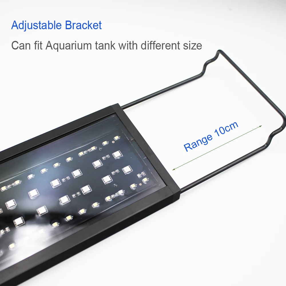 Advanced Remote Control Aquarium Light Customizable Full Spectrum Fish Tank LED with DIY Default Weather Mode Freshwater Planted