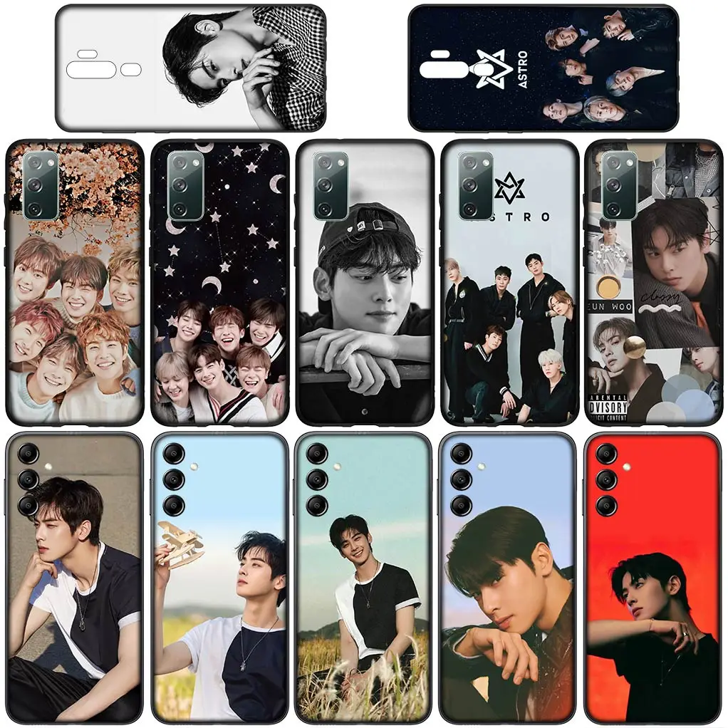 Cha EunWoo Lee Dong min Eun Woo Silicone Coque Phone Cover for Samsung Galaxy A10 A20 A53 A30 A51 A32 A50 A52 A12 A33 Soft Case