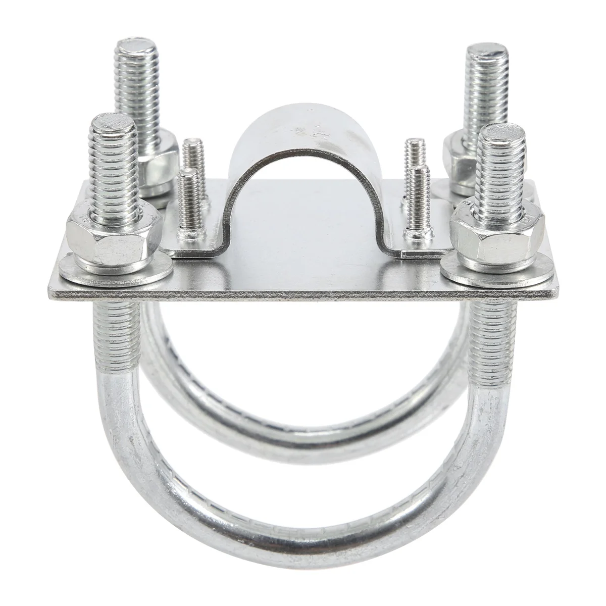 

A40I Antenna Mast Clamp Bracket with U-Bolts Anti-Rust Clamp Panel Pipe Mounting Hardware for Outdoor LoRa Antenna Helium