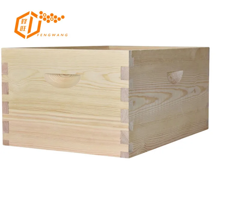 

2026 High-Quality Eco-Friendly Wooden Beehives Wooden Pine 10 Frame Beehive Deep Box Australia Bee Hive Box for Beekeeping