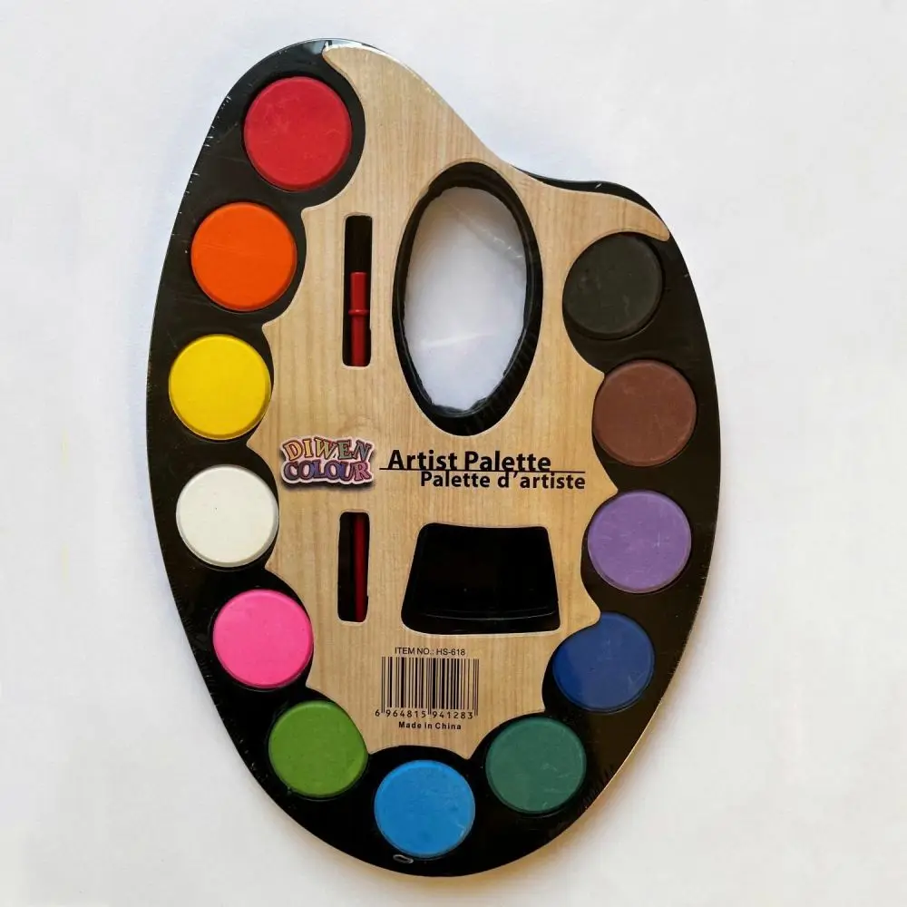 12 Solid Watercolor Pigment Kit Children Art Supplies Student Painting Tools Portable Box Beginner Creative Color Palette view 4