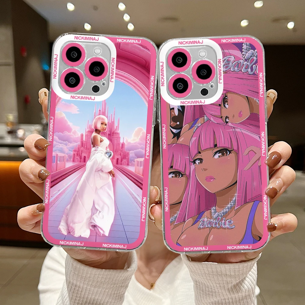 Nicki Minaj Rapper Pink Friday 2 Phone Case For iPhone 15 14 13 12 11 Mini Pro Max X XR XSMax 6S 6 7 8 Plus SE Transparent Cover