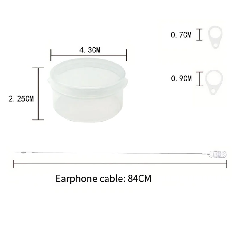 A74E-4PCS مساعدات للسمع كليب حبل مع حلقات ومشبك أمان لخلف الأذن مساعدات للسمع لمكبرات الصوت