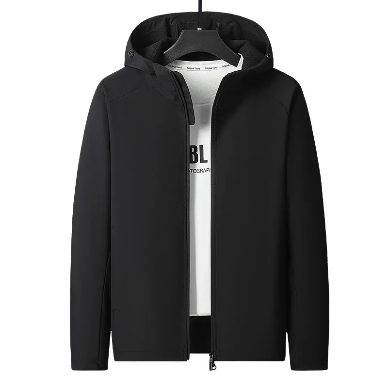 Chaqueta Americana para Hombre, Impermeable, Cortavientos, con Capucha, Informal, para Primavera y Otoño, Marca Faion, Prenda Exterior