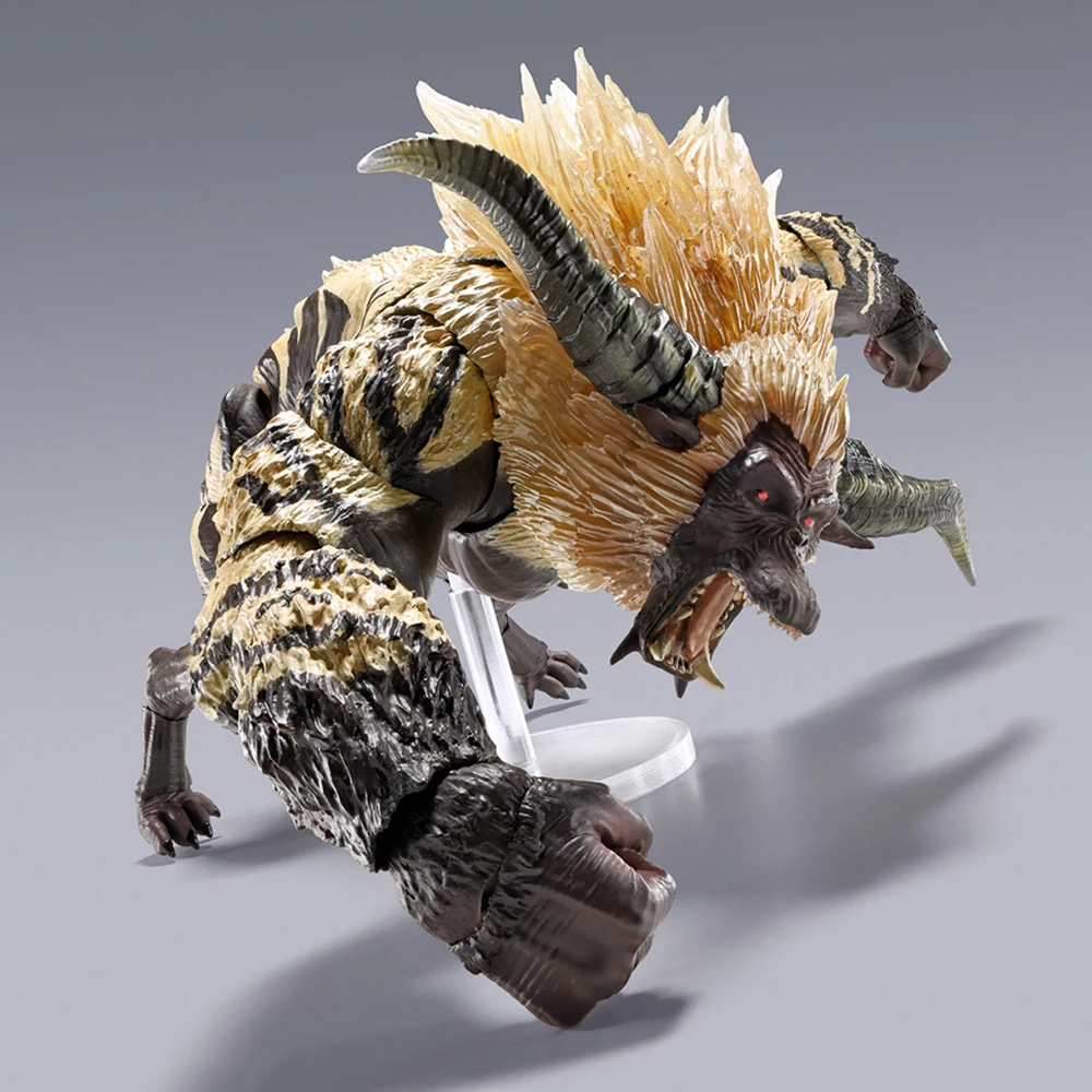 BANDAI S.H.MonsterArts: Monster Hunter 2 (Dos) Rajang Furious Ver. Original Action Doll Collectible Anime Figure Model Toy