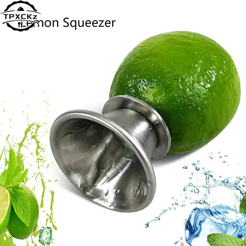 1pc Stainless Steel Lemon Squeezer Pourer Screw Manual Lemon Orange Limes Citrus Juicer Squeeze Fruit Tool Kitchen Gadgets