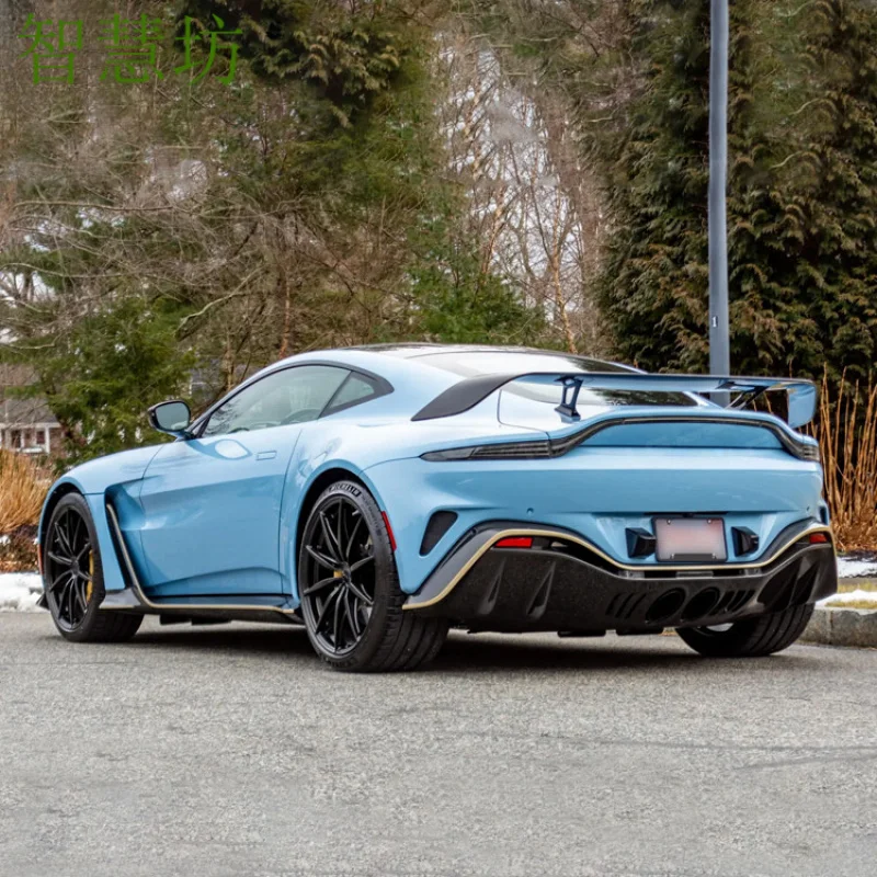 Suitable for Aston Martin Vantage upgrade V12 carbon fiber front and rear bumper hood body modification parts