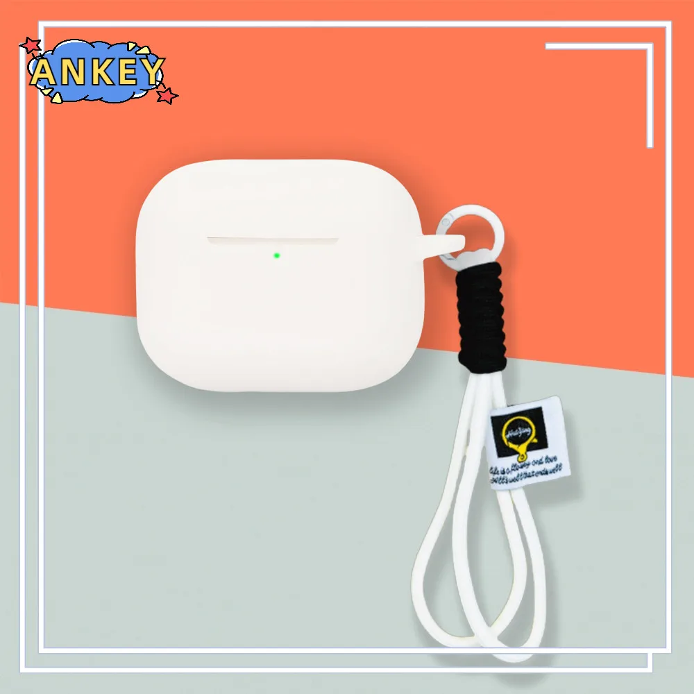 حافظة لهاتف هواوي FreeBuds SE 4 ANC مصنوعة من السيليكون الناعم ومحمولة ومقاومة للصدمات مع حبل حلقة تسلق