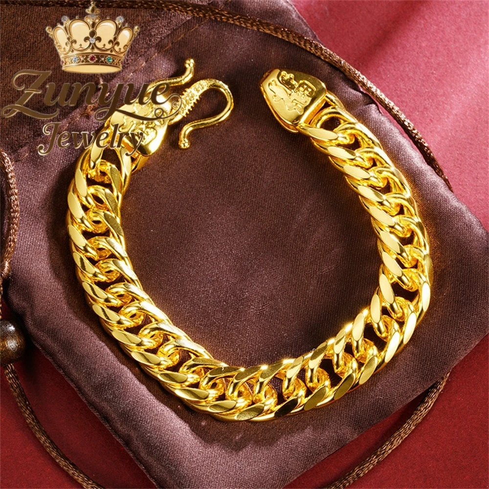 

High-End Sand Gold Bracelet Luxury Quality Jewelry Best Selling Holiday Gift Fashion Jewelry Good Luck Exquisite Charms Popular