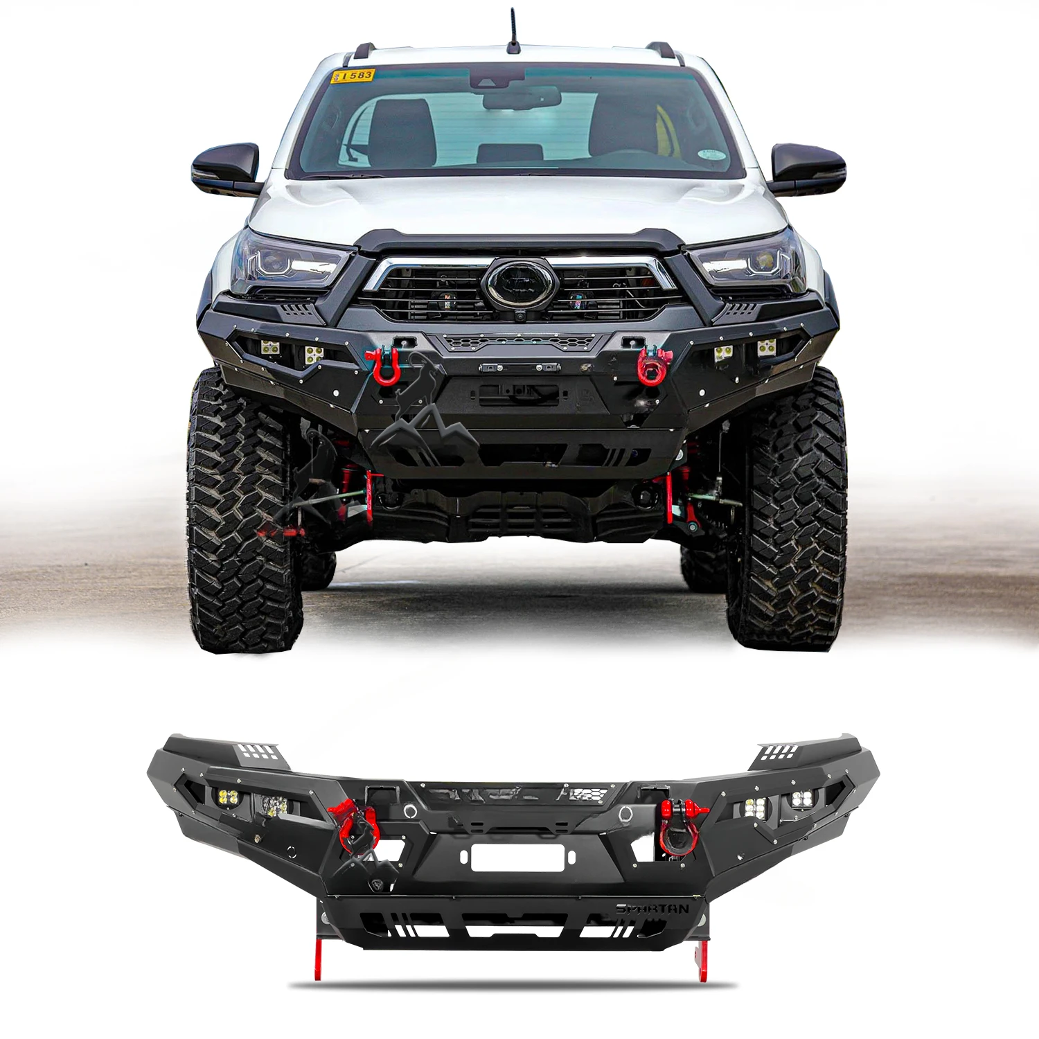 Pickup BULL BAR Steel front bumpers rear bumpers  for -toyota hilux revo rogue Conquest vigo revo rocoo 2021 2022 2023custom