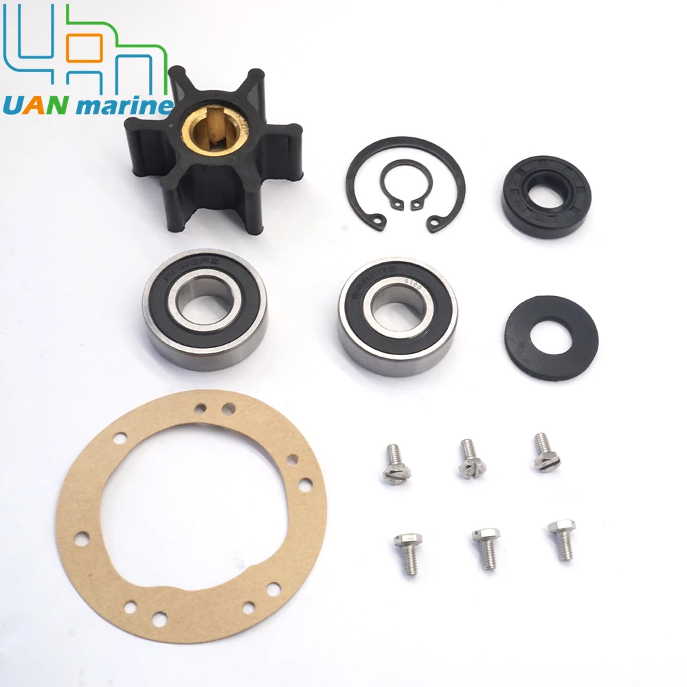 Sea Water Pump Repair Kit for Yanmar Marine 2GM 2GMF 2GM20F 2QM20Y 3QM30 3HM 3HMF 3HM35 3HM35C 724770-42702 With 2.75