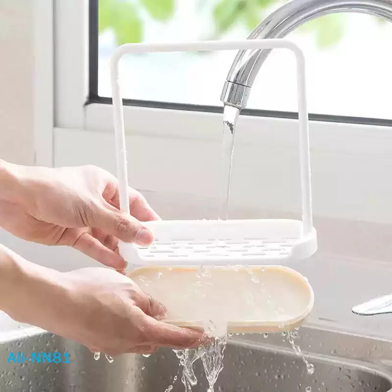 【N】Dishcloth Drainer Rack Towel Rack Dishcloth Holder Kitchen Countertop Storage Rack