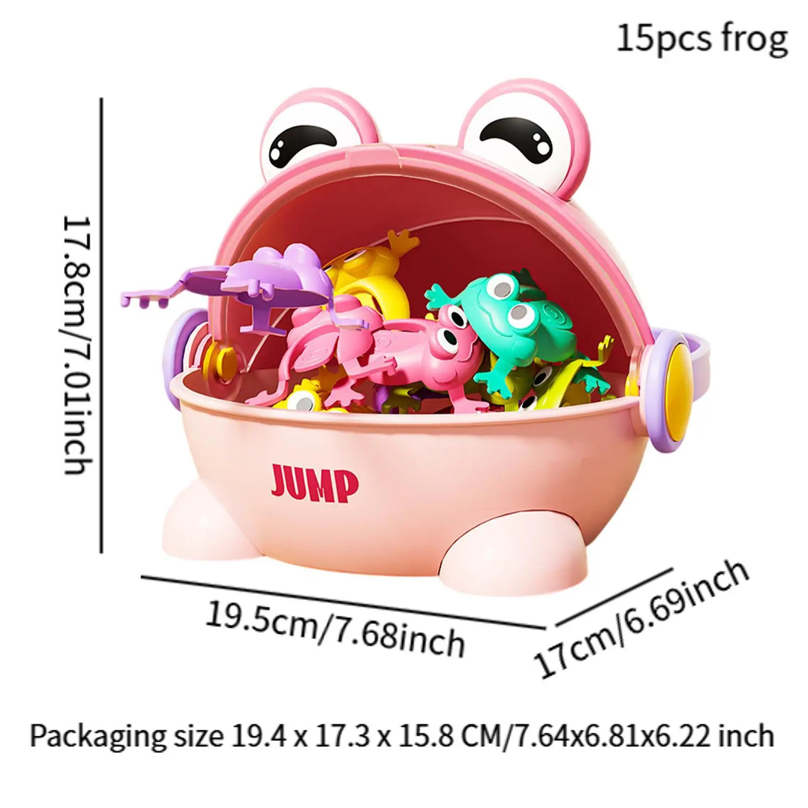 ของเล่นกบกระโดดตลก, คละสี, กบหนังสือเดินทางกระโดด, กบของเล่นกระโดดสําหรับบรรจุถุง,