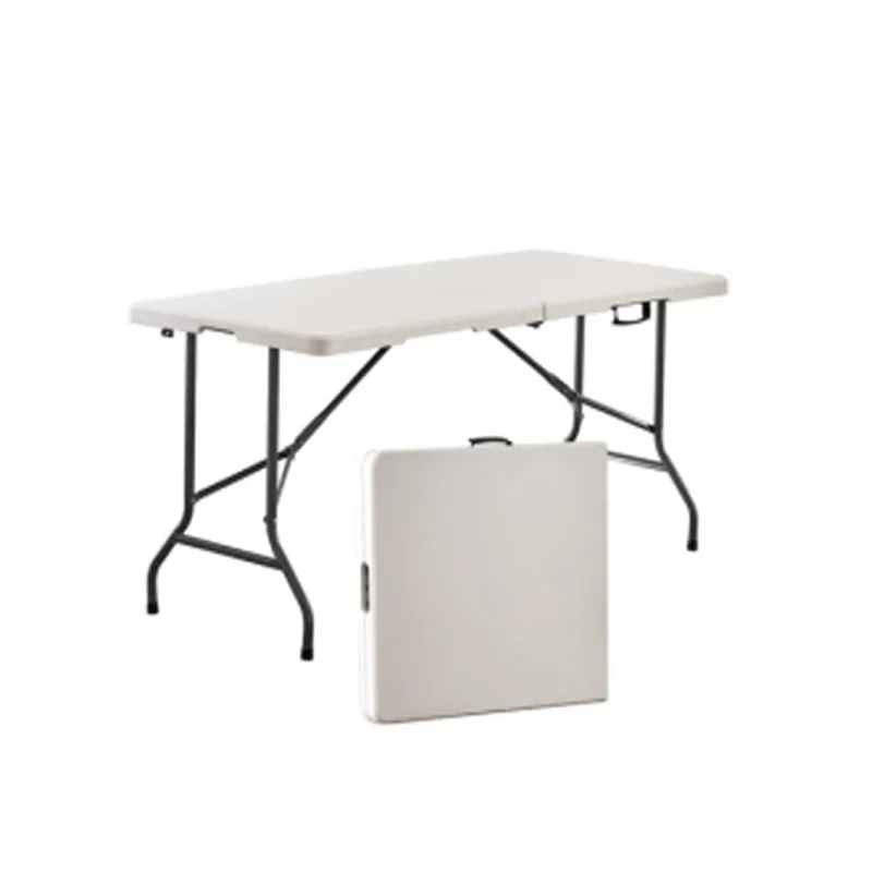 Rectangular Folding Portable Plastic Camping Kitchen Table Outdoor Furniture for Courtyard Park Farmhouse Use