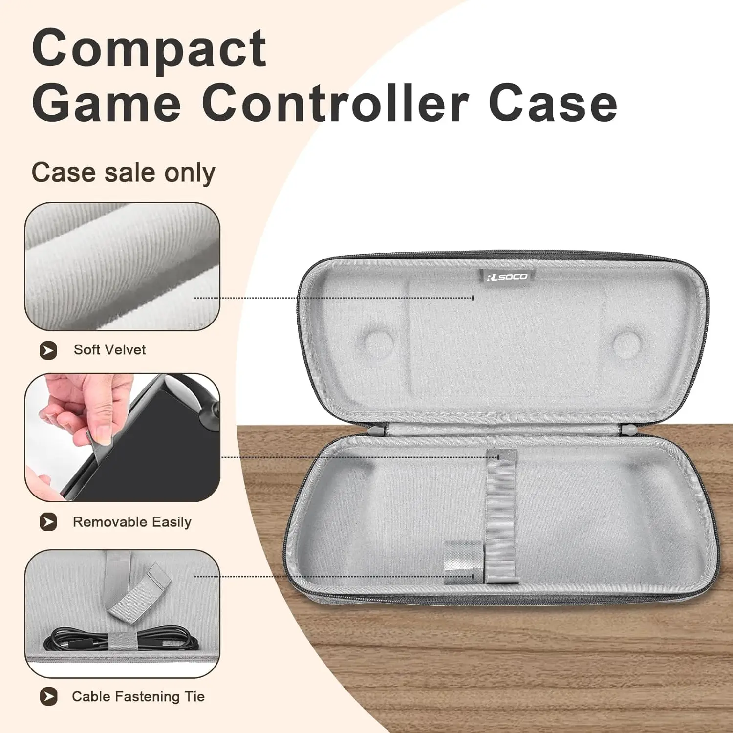 Carry Case for PlayStation Portal Remote Player for PS5 Console Accessories, Travel and Storage Protection for Headset Charger