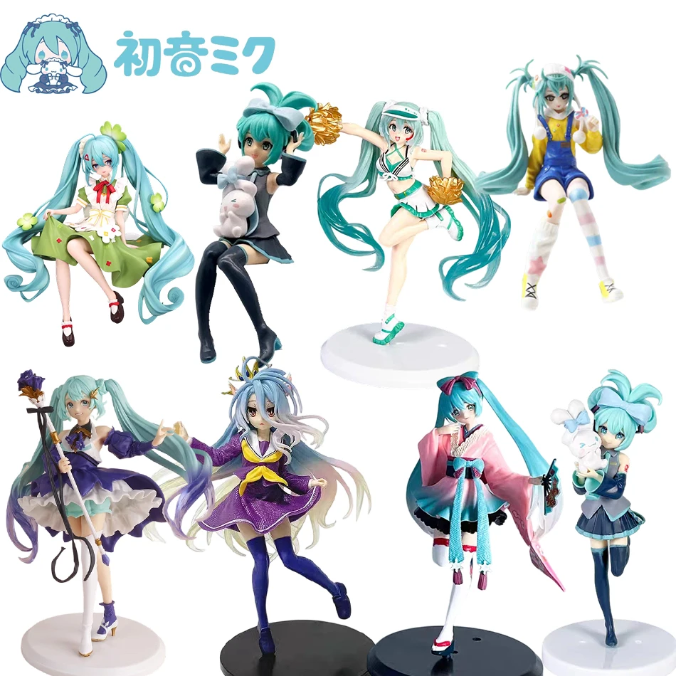 Anime-Figur MIKU Figur mit Großen Ohren Hund PVC-Modell Sammlerstück Ornament Kinder Geburtstag Weihnachten Überraschungsgeschenk Spielzeug