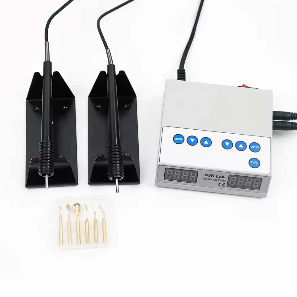 100-240V Dental Lab Electric Waxer Wax Knife Carving Dental Lab Equipment+2 pens +6 Wax tips Dental Heater Machine Dental Tools