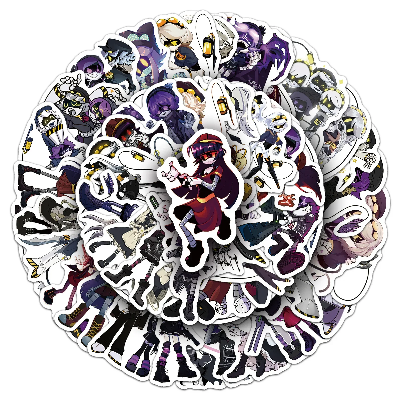 50개 만화 살인 드론 애니메이션 스티커 물컵 DIY 전화기 노트북 여행가방 스케이트보드 그래피티 데칼 어린이 장난감 선물